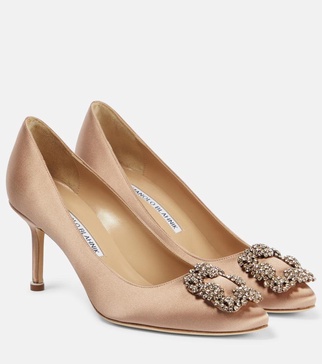 Hangisi 70 embellished satin pumps