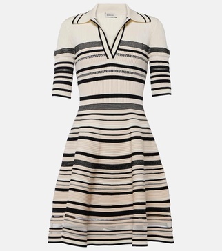 Dessie striped knitted minidress