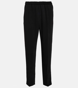 High-rise tapered pants