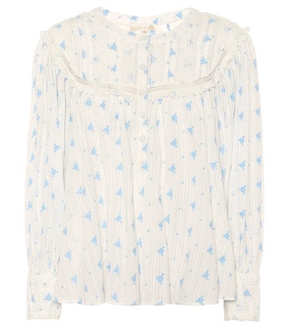 Dionne floral cotton blouse