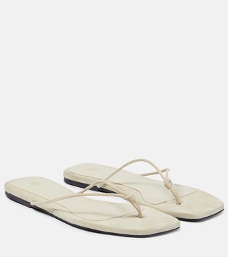 The Knot suede thong sandals