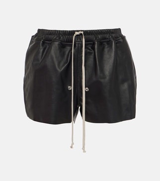 Leather shorts