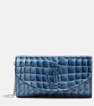 Loubi54 leather clutch