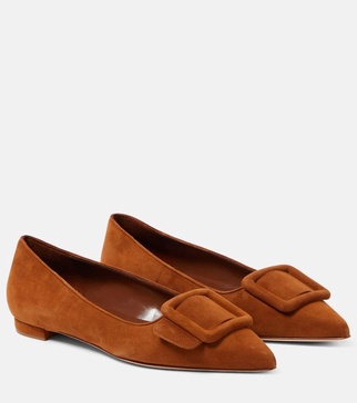 Maysale suede ballet flats