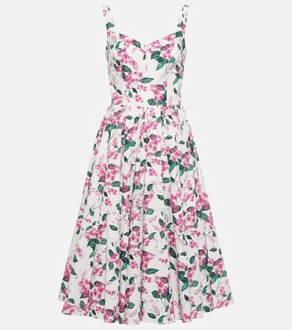 Elita cotton poplin midi dress