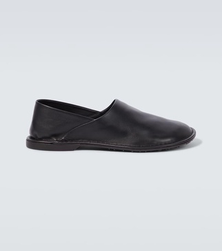 Folio leather loafers