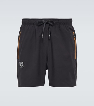 x On logo technical shorts