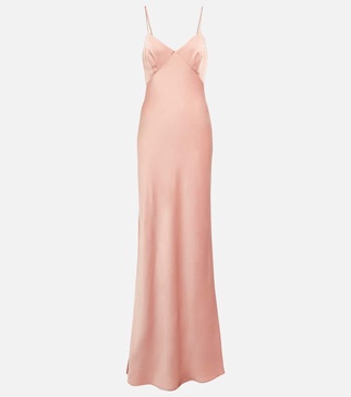 Bridal Selce satin slip dress