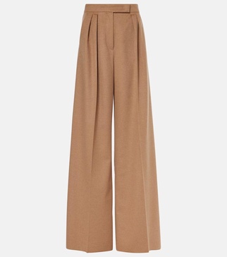 Fagus high-rise wool wide-leg pants