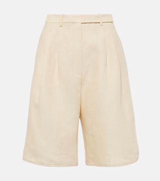 Linen Bermuda shorts