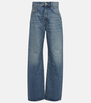 Fido high-rise wide-leg jeans