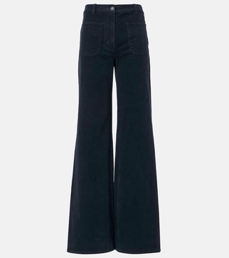 Florence high-rise wide-leg pants