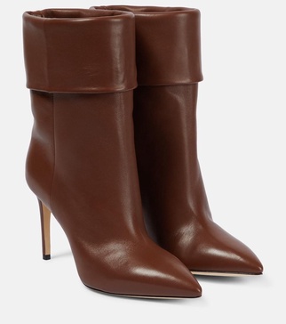 Leather ankle boots