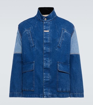 Paneled denim jacket