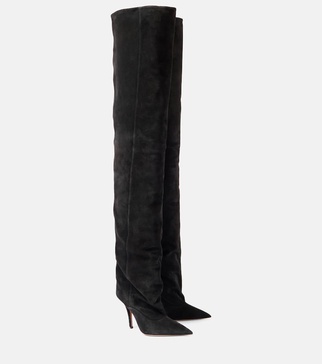 Ines 105 suede over-the-knee boots