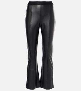 Jenna faux leather flared pants