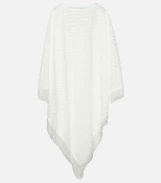 Blair open-knit fringed kaftan