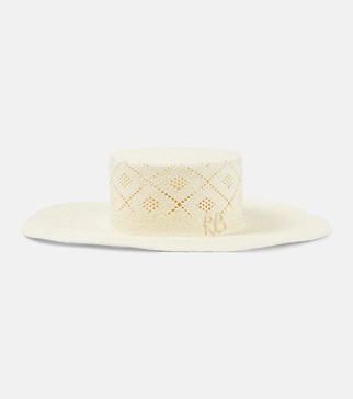 Cutout straw hat