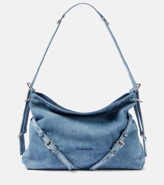 Voyou Medium denim shoulder bag