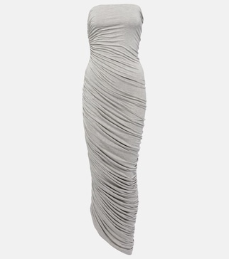 Diana ruched jersey maxi dress