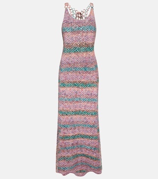 Halterneck maxi dress