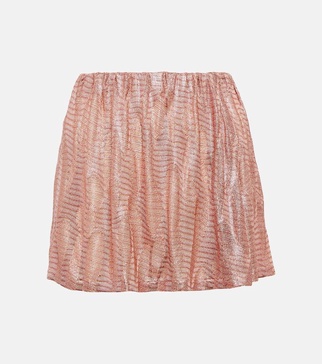 Jacquard miniskirt