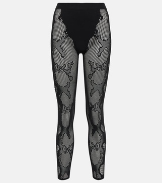 Cobra fishnet leggings