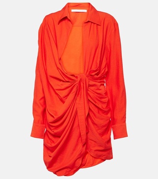 La Robe Bahia draped shirt dress