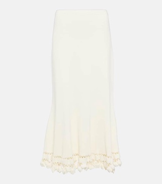 Ayla ribbed-knit maxi skirt