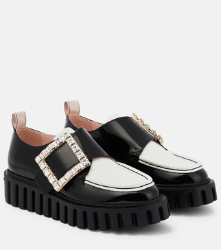 Viv' Go-Thick leather platform loafers