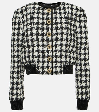 Houndstooth tweed jacket