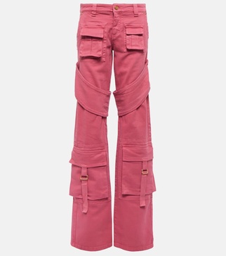 Denim cargo pants