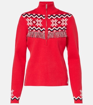 Keystone Blanche cotton-blend ski top