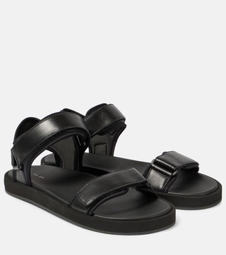 Hook-And-Loop leather sandals