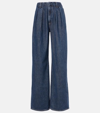 Petra high-rise wide-leg jeans