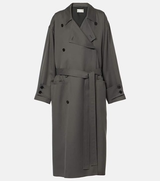 Eric silk trench coat