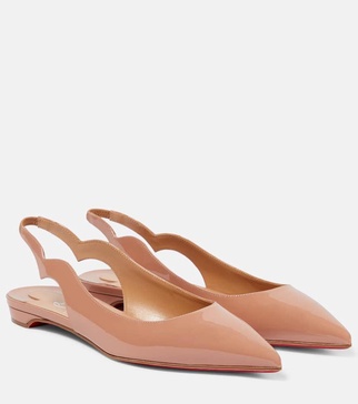 Patent leather ballet flats