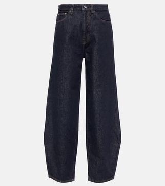 High-rise barrel-leg jeans