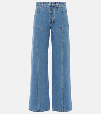 Moon high-rise flared jeans