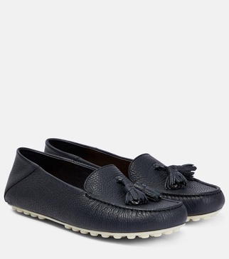 Dot Sole leather moccasins