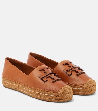 Ines leather platform espadrilles