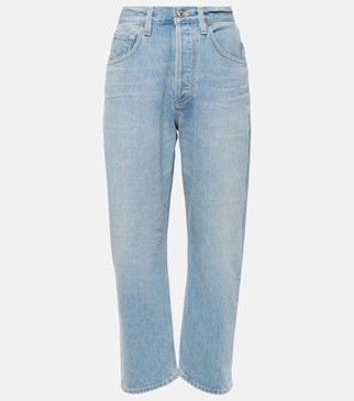 Dahlia mid-rise straight jeans