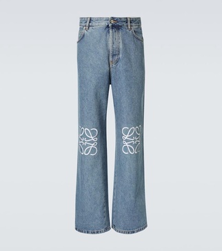 Anagram wide-leg jeans        