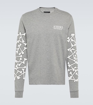 Printed cotton jersey sweatshirt