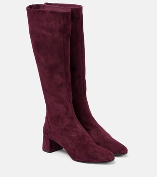 Saint Honore 50 suede knee-high boots