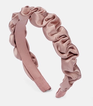 Lia silk satin headband