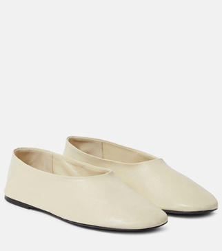 Marcy leather ballet flats