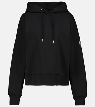 Stretch-cotton hoodie