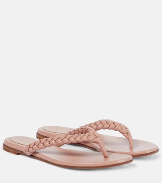 Tropea leather thong sandals