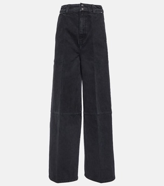 Isla high-rise wide-leg jeans